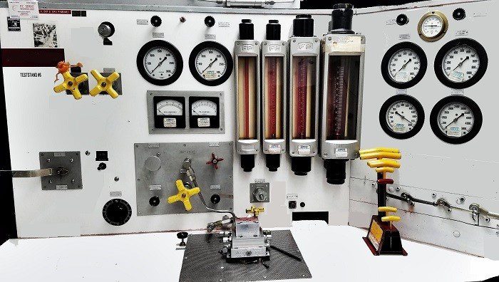 Moog valve undergoing testing