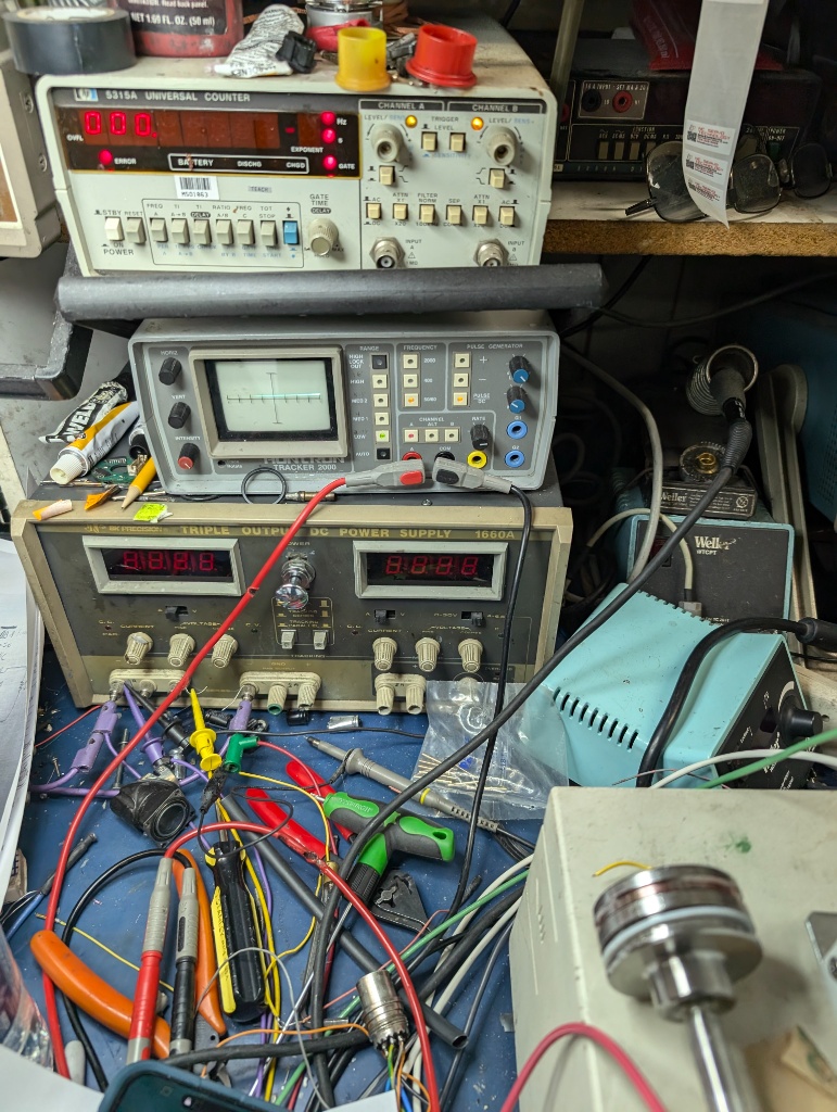 Electronics test bench for verifying Allen-Bradley servo drives