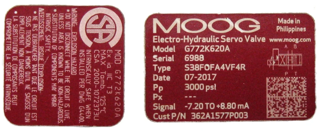 MOOG G772K620A