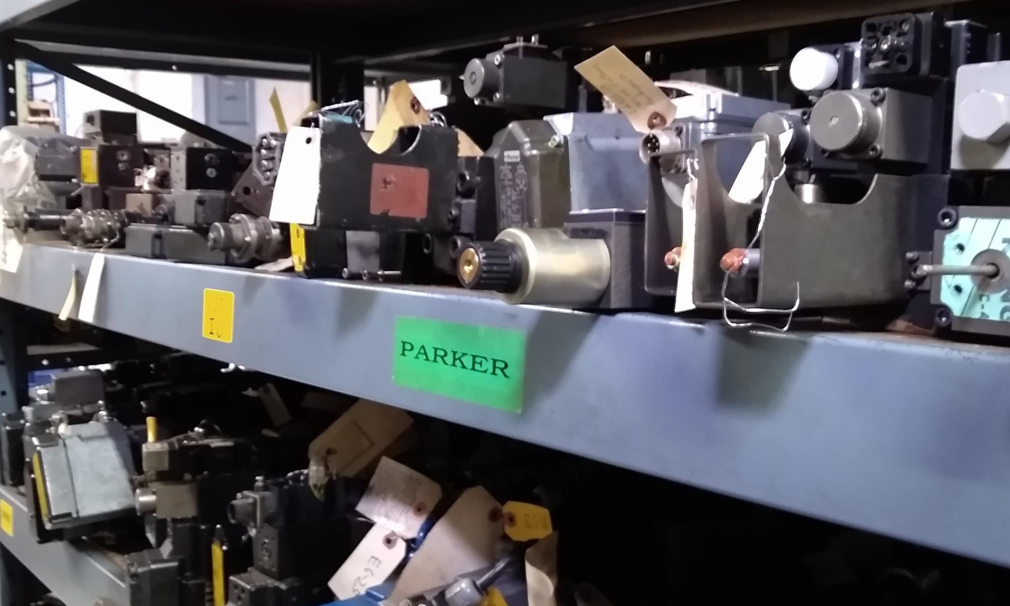 Parker valves shelf