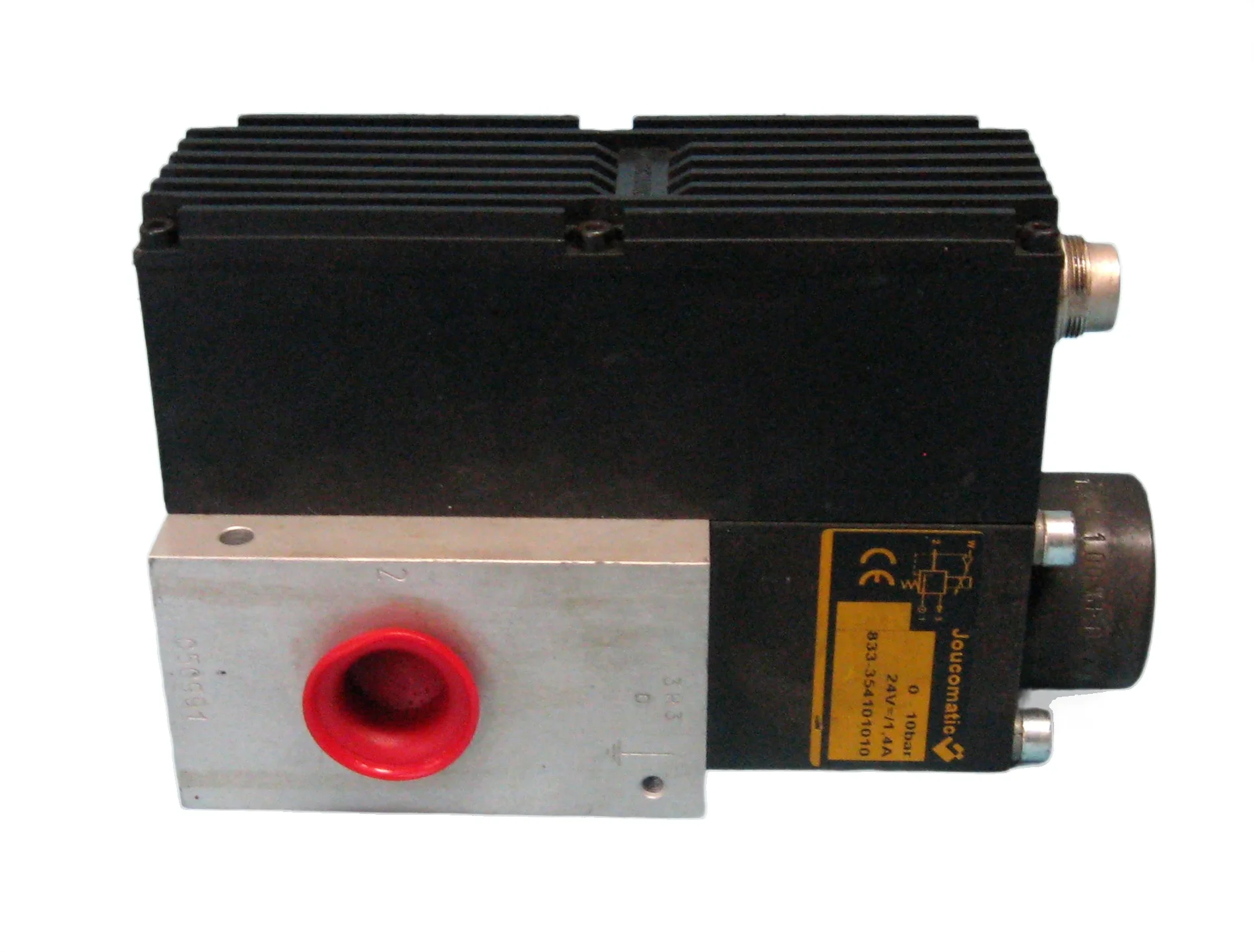Joucomatic 833 series hydraulic valve in for service at NC Servo Technology