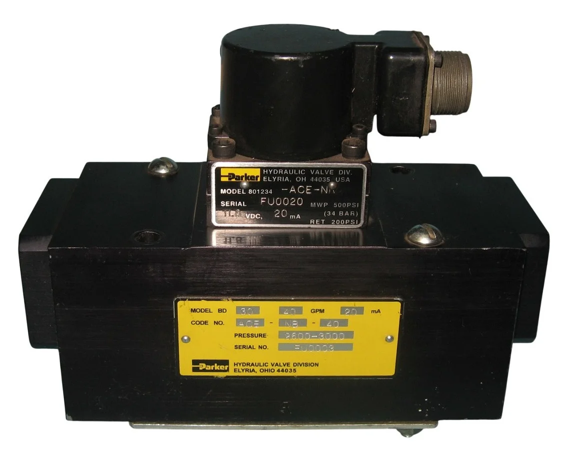Parker BD30 ACE NB 40 hydraulic servo valve