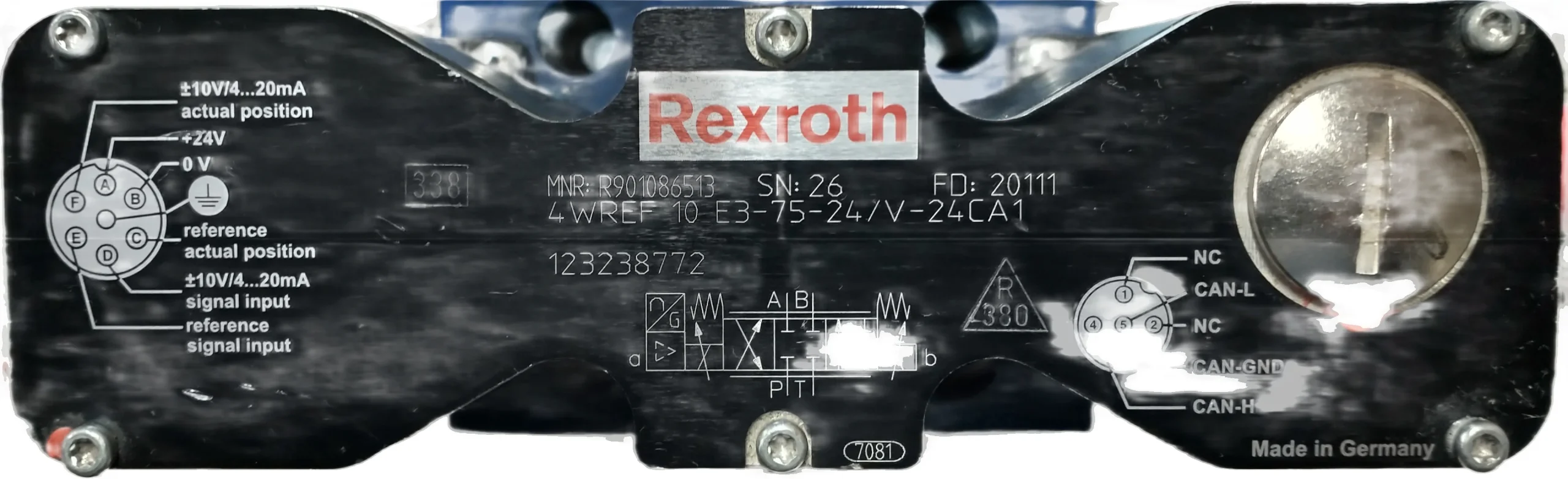 REXROTH 4WREF-10E3-75-24/V-24CA1 Valve Repair | NC Servo